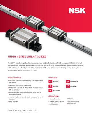 cover image for Linear Guides NH-NS Series 061520