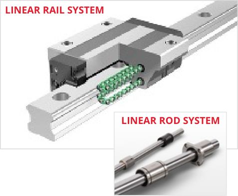 difference between linear rail system and linear rod system